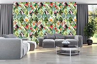 Флизелиновые фото обои с птицами 254x184 см Современный дизайн (11079V4)+клей