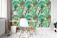 Флизелиновые фото обои природа 254x184 см хамелеон (11081V4)+клей