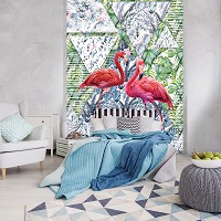 Флизелиновые фото обои 206x275 см Фламинго искусство (11089VEA)+клей