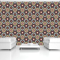 Абстракция флизелиновые фотообои на стену соты 520x318 см Шестиугольник разноцветная геометрия (11137VEXXXXXL) +клей