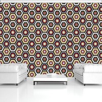 Флизелиновые фото обои с геометрией 254x184 см Шестиугольник (11137V4)+клей