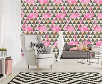 Флізелінові фото шпалери 254x184 см мистецтво Фламінго (11145V4)+клей