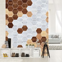 Флизелиновые современные фото обои 206x275 см Мозаика (11202VEA)+клей