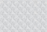 Флизелиновые фотообои на кухню 520x318 см Мозаика серая геометрия в кругах (11204VEXXXXXL) +клей - вид 1 миниатюра