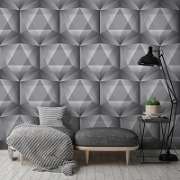 Флизелиновые фото обои с геометрическим рисунком 254x184 см Мозаика (11206V4)+клей