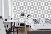 Флизелиновые фотообои абстракция 416x290 см Серая мелка мозаика (11210VEXXXXL) +клей