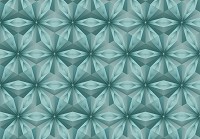 Флизелиновые фотообои геометрия в интерьере 416x290 см Светло зеленая мозаика в звездах (11212VEXXXXL) +клей - вид 1 миниатюра