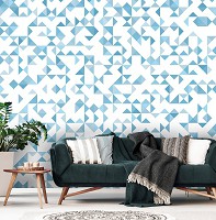 Флизелиновые красивые фото обои абстракция треугольник (11214V)+клей