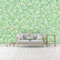Флизелиновые фото обои с геометрическим рисунком 254x184 см треугольник (11216V4)+клей