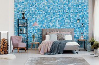 Флизелиновые фотообои в стиле модерн треугольник (11217V)+клей