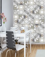 Флизелиновые абстрактные фото обои 206x275 см Плитки (11218VEA)+клей