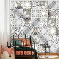 Флизелиновые фото обои с рисунком плитки (11218V)+клей