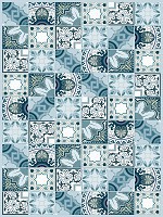 Флізелінові фотошпалери абстракція в інтер'єрі 206x275 см Плитки (11219VEA)+клей - вид 1 мініатюра