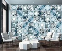 Флизелиновые красивые фото обои абстракция Плитки (11219V)+клей