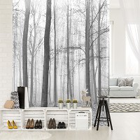Флизелиновые фото обои деревья 206x275 см лес (11223VEA)+клей