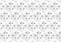 Флизелиновые фотообои абстракция 3д соты 416x290 см Белая мозаика на шестигранниках (11225VEXXXXL) +клей - вид 1 миниатюра