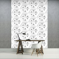 Флізелінові фотошпалери геометрія 206x275 см Куб (11225VEA)+клей - вид 5 мініатюра