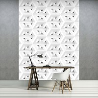 Флізелінові фотошпалери геометрія 206x275 см Куб (11225VEA)+клей - вид 6 мініатюра