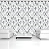 Флизелиновые фото обои для стен ромбы 254x184 см Куб (11226V4)+клей