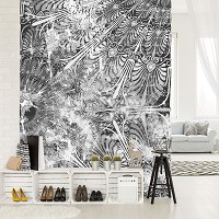 Флизелиновые фотообои абстракция 206x275 см Кружевной узор (11231VEA)+клей