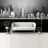 Флизелиновые фото обои город 312x219 см Нью-Йорк (11233VEXXL)+клей