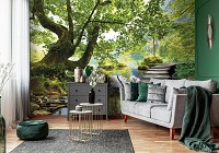 Флизелиновые фотообои в спальню природа 254x184 см Пейзаж (11235V4)+клей