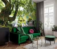 Флизелиновые фото обои природа лес 312x219 см Пейзаж (11235VEXXL)+клей