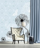 Флизелиновые фото обои узор 206x275 см Одуванчик (11237VEA)+клей