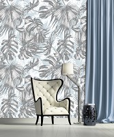 Флизелиновые фото обои абстракция на стену 184x254 см Лист (11238V4A)+клей