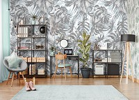 Флизелиновые фото обои абстракция Лист (11238V)+клей