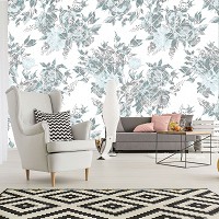 Флізелінові фото шпалери з квітами на стіну 254x184 см (11239V4)+клей - вид 5 мініатюра