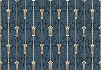 Мистецтво флізелінові фотошпалери 460x300 см Абстракція темні візерунки в лініях (11277V12) +клей - вид 1 мініатюра