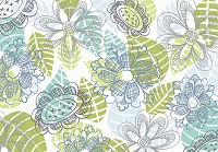 Флізелінові фотошпалери мистецтво цветы 520x318 см Різнокольорові листя на світлому фоні (11279VEXXXXXL) +клей - вид 1 мініатюра