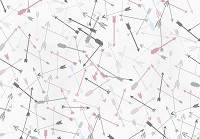 Флізелінові фотошпалери мистецтво 416x254 см Різнокольорові стрілки на світлому фоні (11284VEXXXL) +клей - вид 1 мініатюра