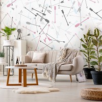 Флизелиновые абстрактные фотообои на стену 254x184 см Стрелы (11284V4)+клей