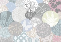 Флізелінові фотошпалери в інтер'єрі 460x300 см Кола з різними абстракціями у мозаїці (11287V12) +клей - вид 1 мініатюра