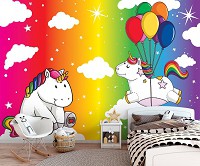 Флізелінові фотошпалери для дитячої 312x219 см Єдиноріг (11331VEXXL)+клей - вид 5 мініатюра