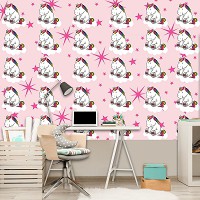 Флизелиновые фотообои в детскую 254x184 см Единорог (11333V4)+клей