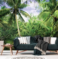 Флизелиновые красивые фотообои с природой 254x184 см Пальма (11349V4)+клей