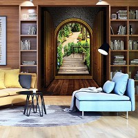 Флизелиновые фотообои 206x275 см Сад природа (11354VEA)+клей