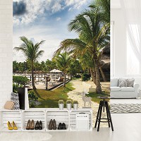 Флизелиновые фото обои природа весна 206x275 см Пальма (11355VEA)+клей