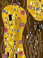 Флізелінові фотошпалери в стилі модерн 206x275 см Репродукція картини Густава Клімта (11366VEA)+клей - вид 1 мініатюра