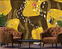 Флизелиновые фотообои абстракция Репродукция картины Густава Климта (11368V)+клей