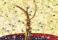 Флізелінові фото шпалери абстракція в інтер'єрі Дерево життя (11370V)+клей - вид 1 мініатюра