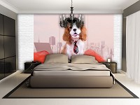 Флизелиновые обои фото 368x254 см Собака (11380V8)+клей