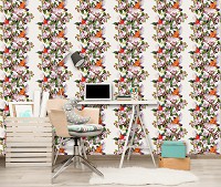 Флизелиновые фото обои абстракция 254x184 см Вертикальные птицы (11389V4)+клей