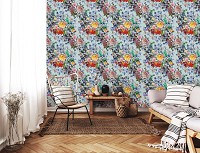 Флизелиновые фотообои 254x184 см Цветы (11391V4)+клей