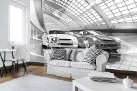 Флизелиновые 3D фото обои с крутыми машинами Спортивные авто (11394V)+клей