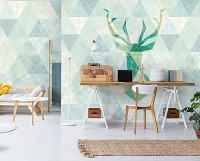 Флизелиновые фото обои с геометрическими фигурами Олень (11400V)+клей