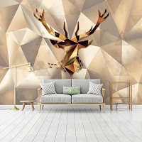 Флизелиновые красивые фото обои абстракция Олень (11403V)+клей